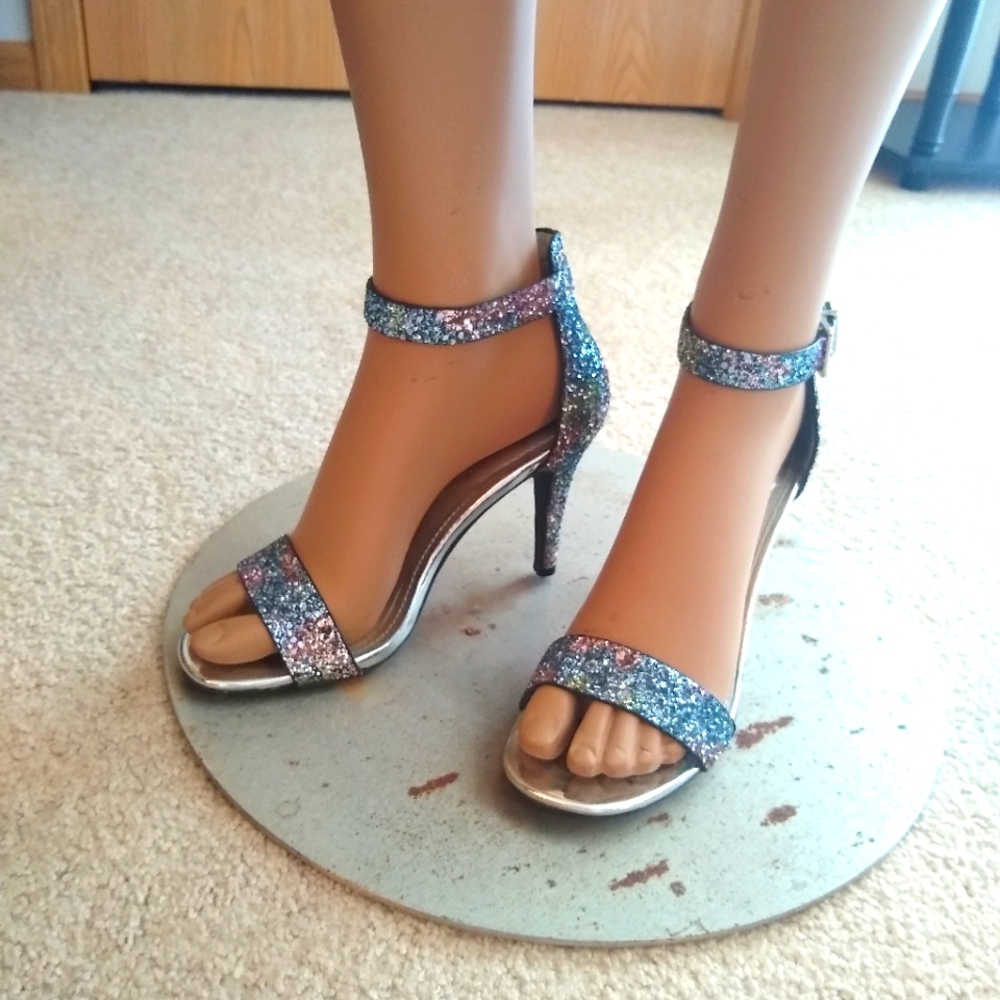 Rainbow Glitter Heels